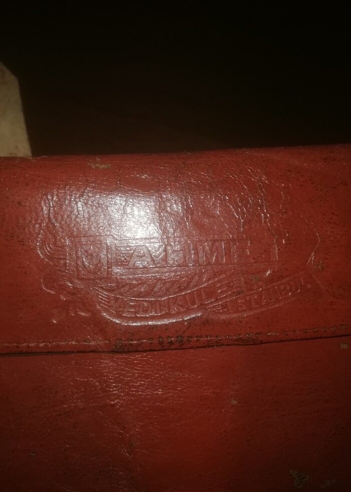 Antika deri cüzdan - Görsel 4