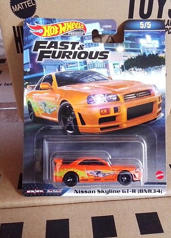 HOT WHEELS Fast And Furious Premium Nissan Skyline Gtr-34 gtr 34