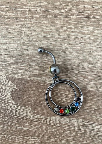 Renkli Boncuklu Bohem Göbek Piercingi - Görsel 2