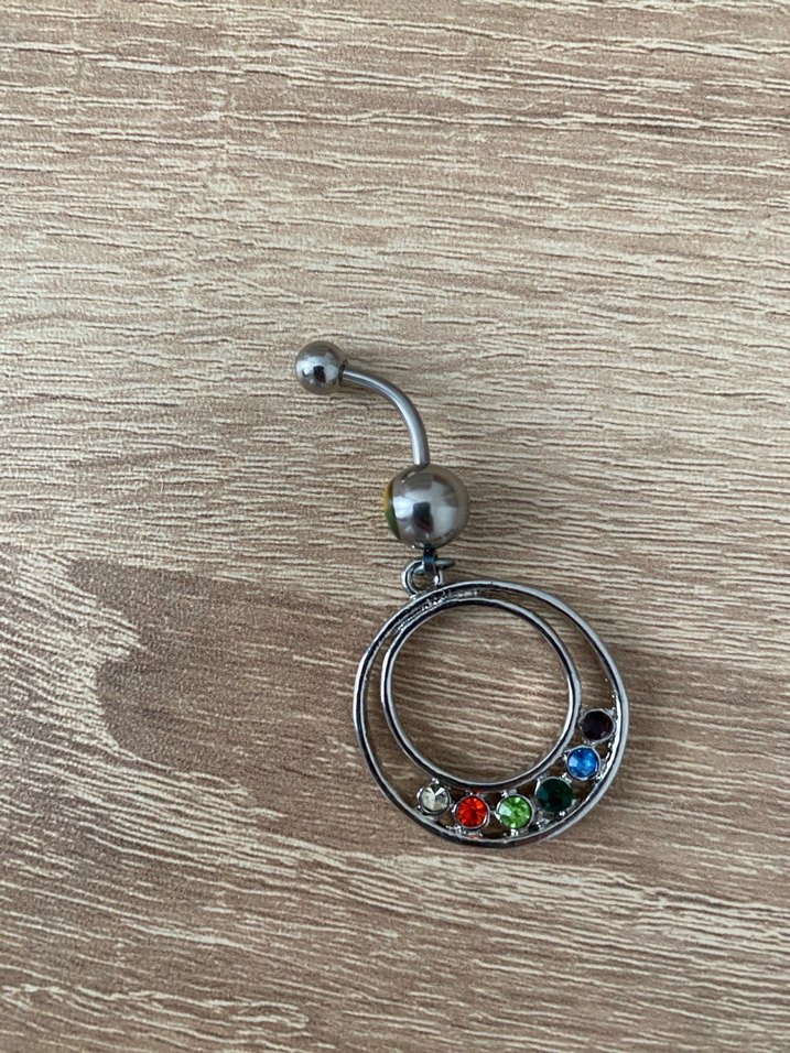 Renkli Boncuklu Bohem Göbek Piercingi - Görsel 2