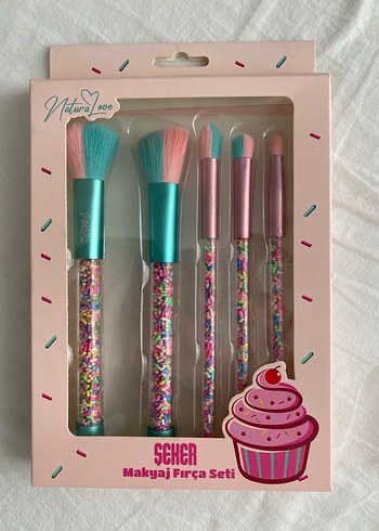 Pastel Renkli SCHER Makyaj Fırça Seti
