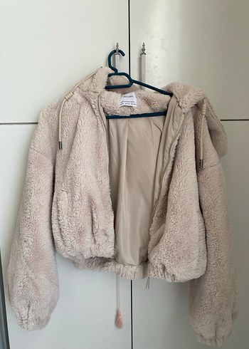 Bershka Midi Peluş Kadın Ceket