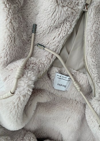 xs Beden Bershka Midi Peluş Kadın Ceket