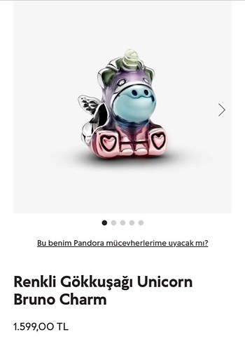 Pandora unicorn Charm - Görsel 8