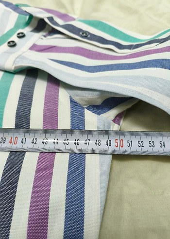 Sarar Çok Renkli Çizgili Kısa Kollu Gömlek - Görsel 2