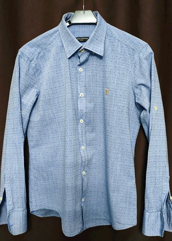 Louis Vuitton Mavi Düğmeli Erkek Gömlek - Görsel 6