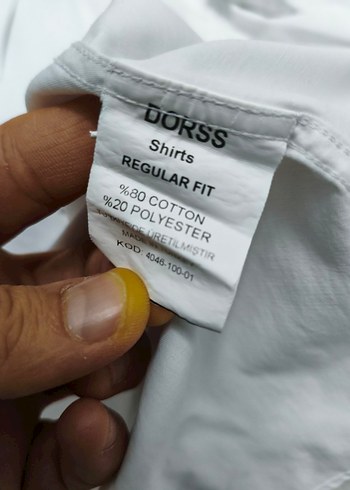 Dorss Regular Fit Beyaz Erkek Gömlek - Görsel 6