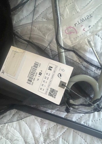 Straplez Siyah Transparan Gotik Bluz - Görsel 3