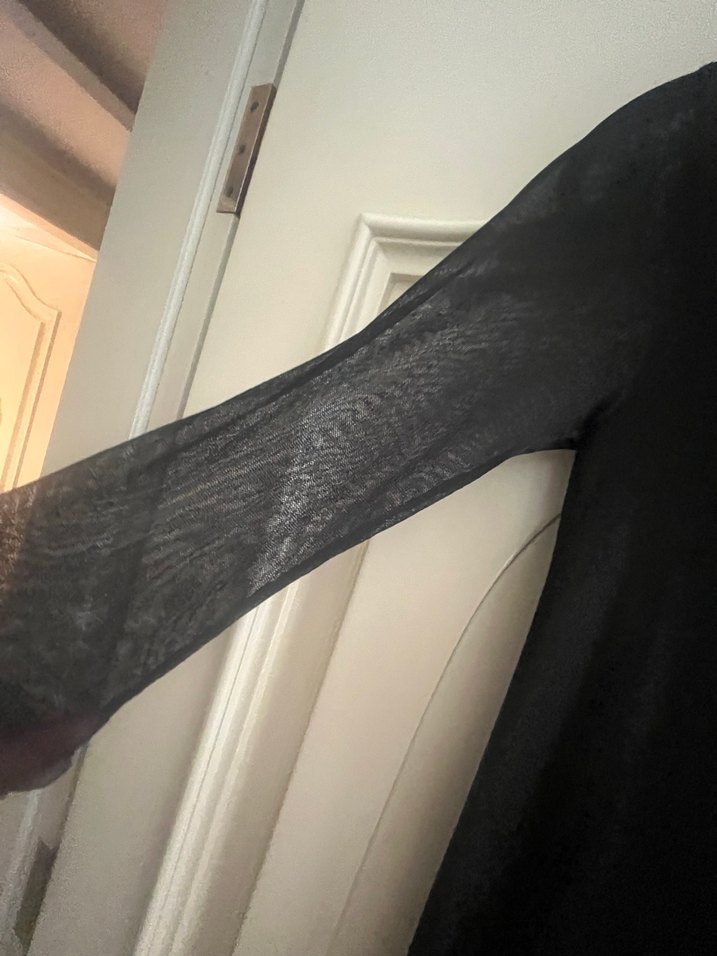 Siyah Midi Dar Kesim Kadın Elbise - Görsel 4