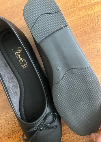 Siyah Klasik Kadın Babet Ayakkabı - Görsel 2