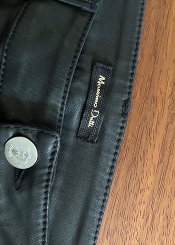 Siyah Deri görünümlü Midi Hamile Eteği - Görsel 3