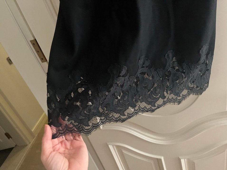 Siyah Midi V Yakalı Kolsuz Elbise - Görsel 2