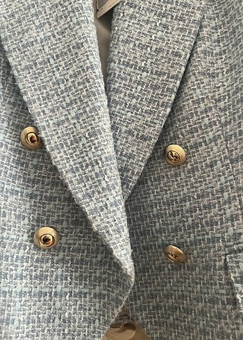 Düğmeli Kadın Blazer Ceket - Görsel 3