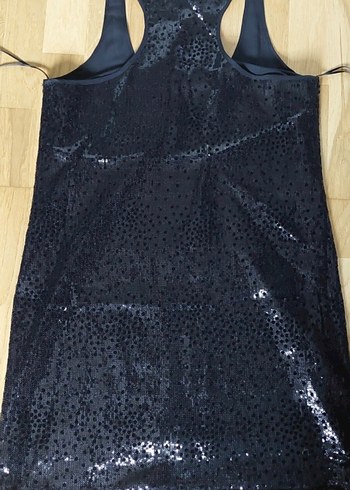 Siyah payetli elbise - Görsel 2