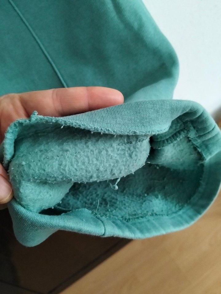 Turkuaz Kadın Beli Lastikli Pilili Pantolon - Görsel 3