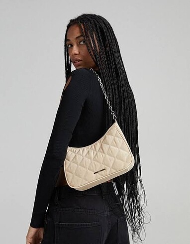 Bershka Acik Bej Askili Canta