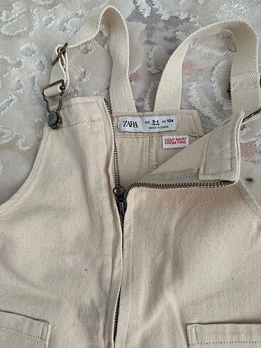 4 Yaş Beden Zara jean salopet