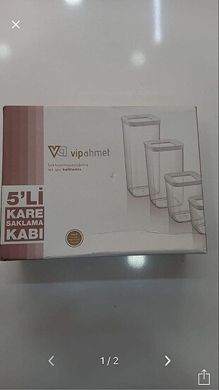 Vip Ahmet 5?li saklama kabı