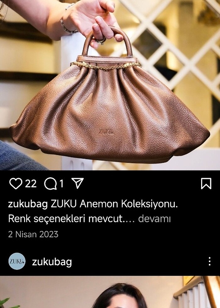 Zukubag çanta orjınal deri - Görsel 2