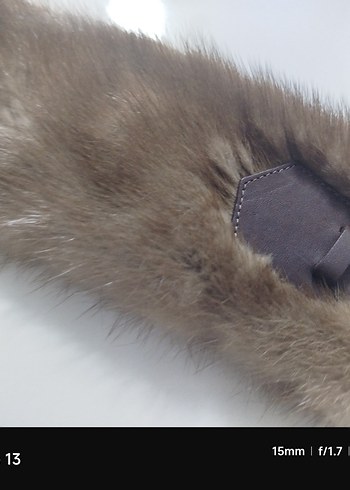 orjınal gerçek vizon Kürk Yaka - Görsel 10