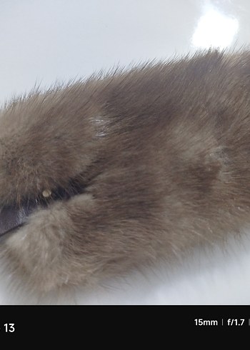 orjınal gerçek vizon Kürk Yaka - Görsel 5