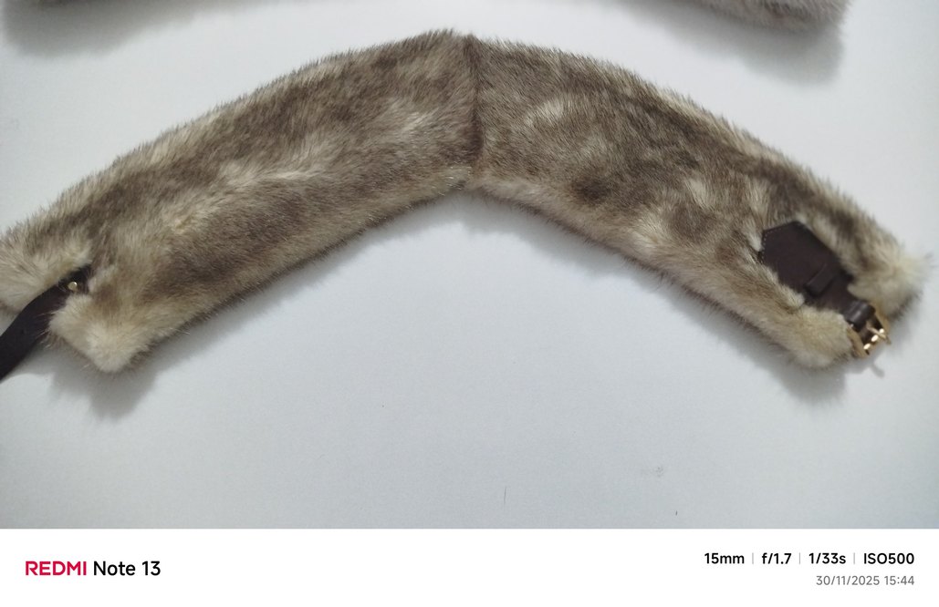 orjınal gerçek vizon Kürk Yaka - Görsel 2