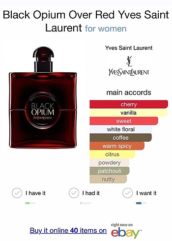 Yves Saint Laurent Black Opium Over Red 3 ml