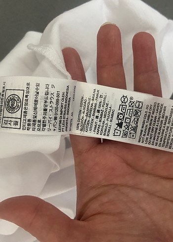 m Beden Levi's Beyaz Erkek Kısa Kollu Tişört