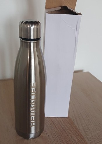 Metalik Orjinal Herbalife Termos Şişesi - Görsel 5