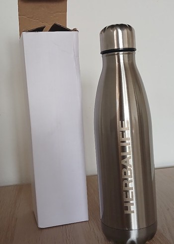 Metalik Orjinal Herbalife Termos Şişesi - Görsel 4