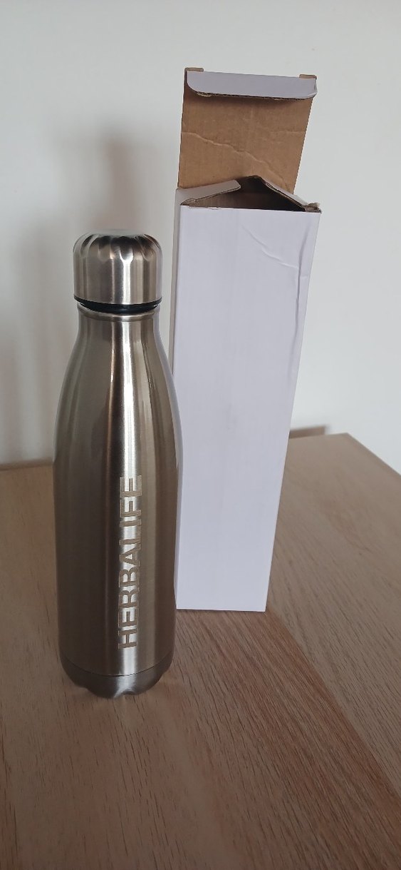 Metalik Orjinal Herbalife Termos Şişesi - Görsel 5