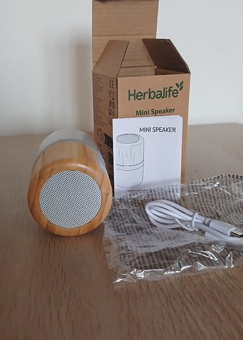 Bej Herbalife Mini Hoparlör - Görsel 3