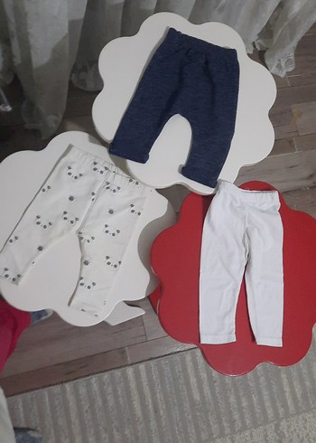 LC Waikiki Kız Çocuk Beyaz Pamuklu Tayt Velcro