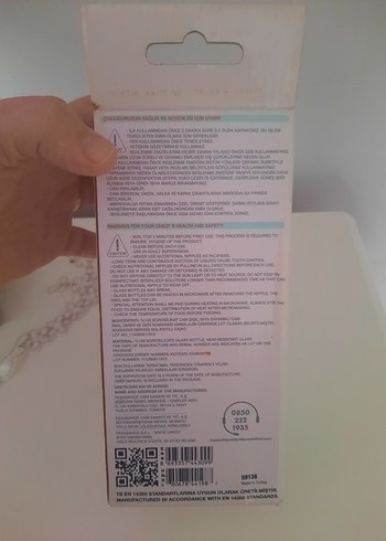 Isıya Dayanıklı Beyaz Cam Biberon 240 ml - Görsel 3