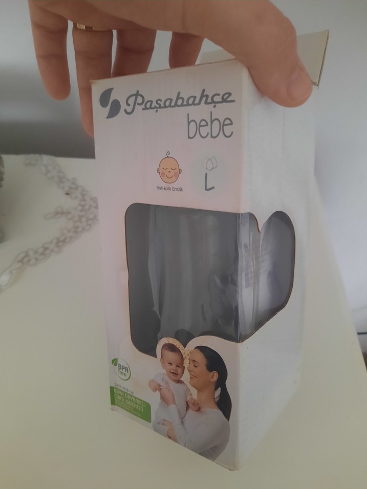 Isıya Dayanıklı Beyaz Cam Biberon 240 ml - Görsel 4