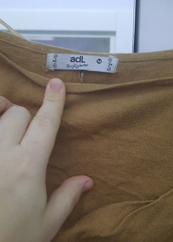 Bej Kadın Keten Salaş Boğazlı Kazak - Görsel 5