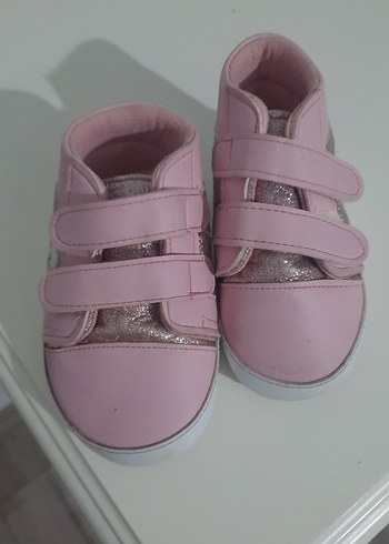 Kız Çocuk Pembe Cırt Cırtlı Spor Ayakkabı - Görsel 2