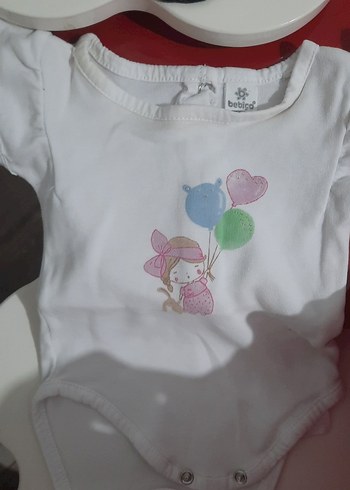 Pembe Kısa Kollu Bebek Kız Body - Görsel 5