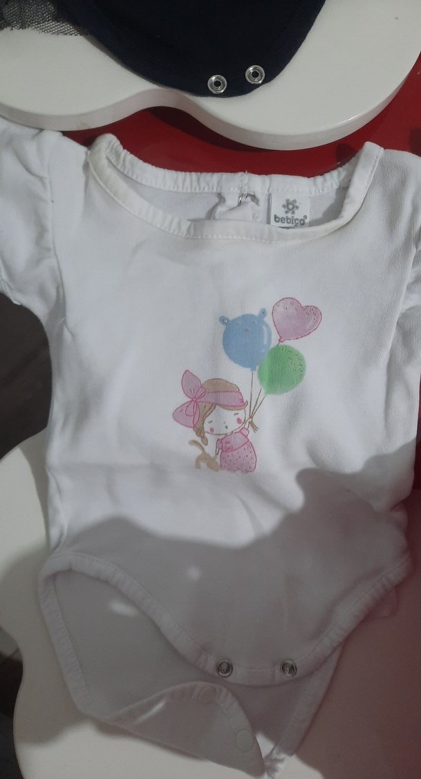 Pembe Kısa Kollu Bebek Kız Body - Görsel 5