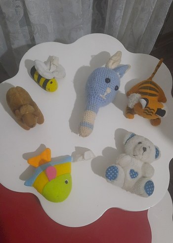 Renkli Örgü Hayvan Figürlü Oyuncak Seti - Görsel 2