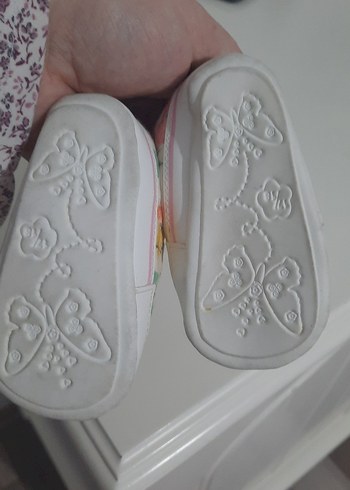 Beyaz Renkli Bağcıklı İlk Adım Ayakkabısı - Görsel 3