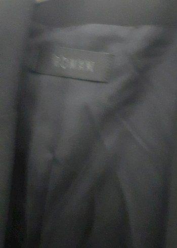 Siyah Kadın Ofis Blazeri, Düğmeli, Uzun Kollu - Görsel 7