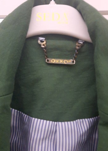 Yeşil Düğmeli Kadın Blazer Ceket - Görsel 6