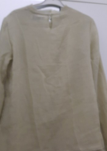 Uzun Kollu Keten Bluz - Görsel 10