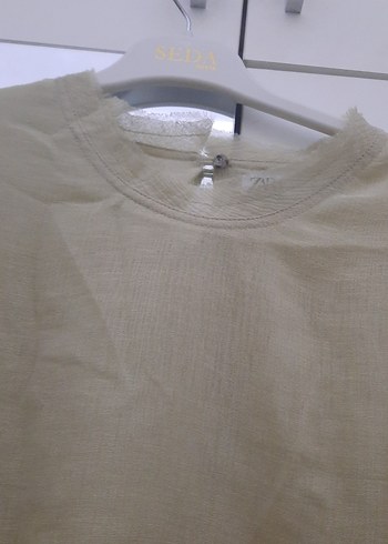 Uzun Kollu Keten Bluz - Görsel 8