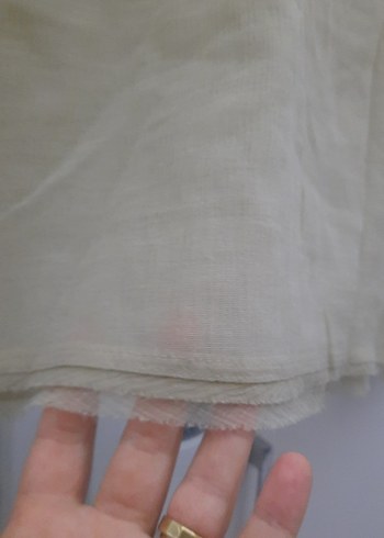 Uzun Kollu Keten Bluz - Görsel 3