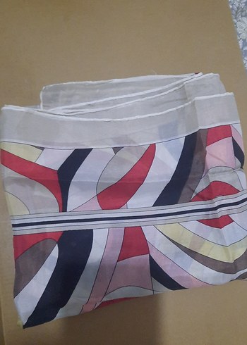 Kadın Çok Renkli Modern Desenli Eşarp - Görsel 7