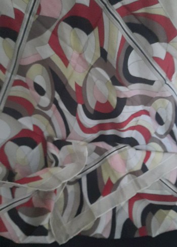 Kadın Çok Renkli Modern Desenli Eşarp - Görsel 5