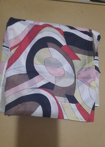 Kadın Çok Renkli Modern Desenli Eşarp - Görsel 6