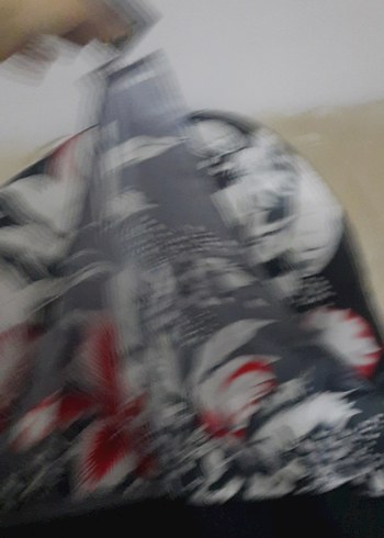 Bohem Gri Çiçek Desenli Kadın Eşarp - Görsel 4